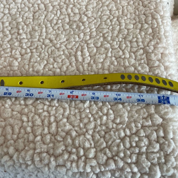 Fossil Metal Rivet Leather Belt - Picture 7 of 7